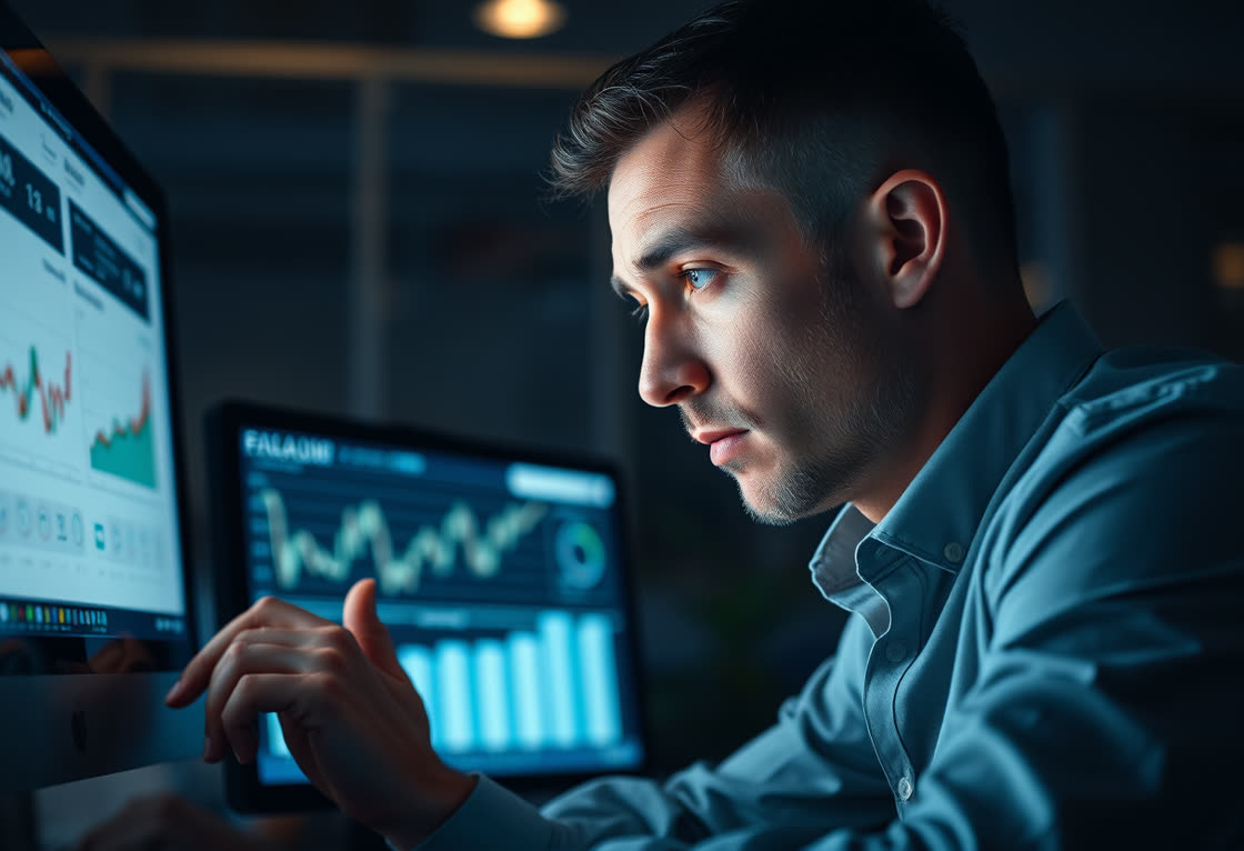 Исследователь работает с данными
